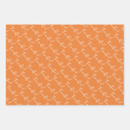 家族が感謝祭のディナーを集める ラッピングペーパーシート