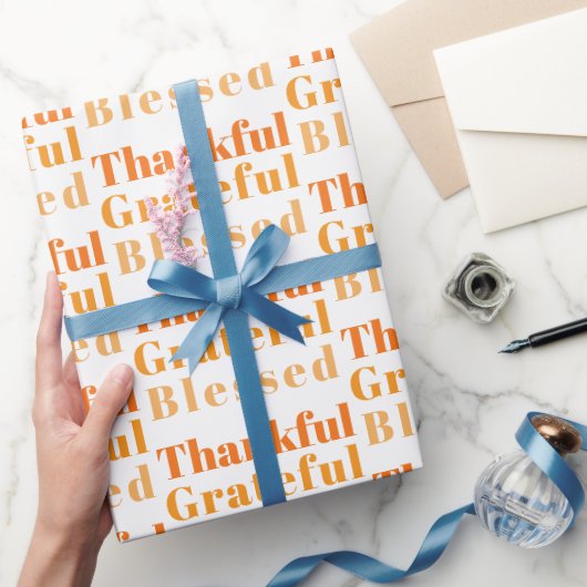 家族が感謝祭のディナーを集める ラッピングペーパー (ギフト)