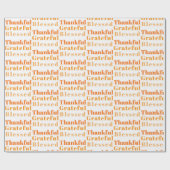 家族が感謝祭のディナーを集める ラッピングペーパー (フラット)