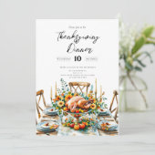 家族が感謝祭のディナーを集める 招待状 (スタンド正面)