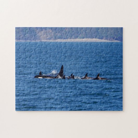 家族が結束する ジグソーパズル (横)