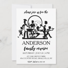 家族が集まる家族の懇親会招待状 招待状