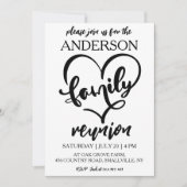 家族が集まる家族の懇親会招待状 招待状 (正面)