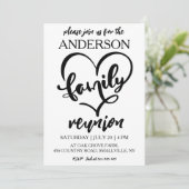 家族が集まる家族の懇親会招待状 招待状 (スタンド正面)