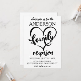 家族が集まる家族の懇親会招待状 招待状