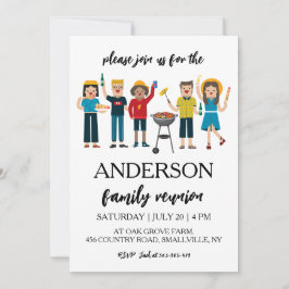 家族が集まる家族の懇親会招待状 招待状