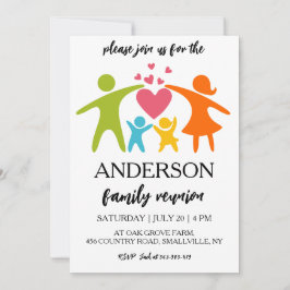 家族が集まる家族の懇親会招待状 招待状