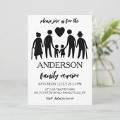 家族が集まる家族の懇親会招待状 招待状 (スタンド正面)