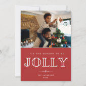 家族すてき写真クリスマス シーズンカード (正面)