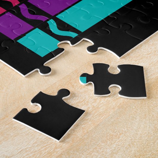 家族すべて違うのおもしろいだが箱に収まる ジグソーパズル (側面)