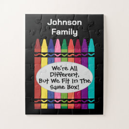 家族すべて違うのおもしろいだが箱に収まる ジグソーパズル