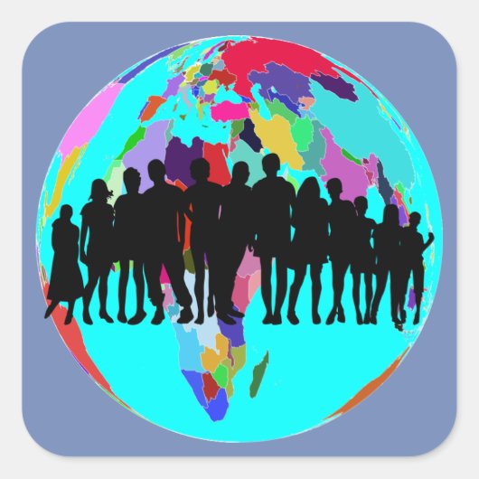 家族だ スクエアシール (正面)