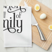 家族でいっぱいのキッチン- キッチンタオル (四つ折り)