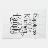 家族でいっぱいのキッチン- キッチンタオル (横)