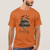 家族でお揃いのかわいいモダンハロウィン メンズ Tシャツ (正面)