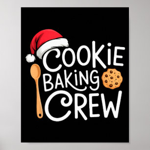 家族でお揃いのクリスマスパジャマ コーヒークッキーの焼き菓子作り ポスター