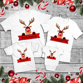 家族でお揃いのクリスマス バッファロープリント リンデブ  Tシャツ