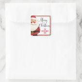 家族でとれるサンタメリークリスマス スクエアシール (バッグ)