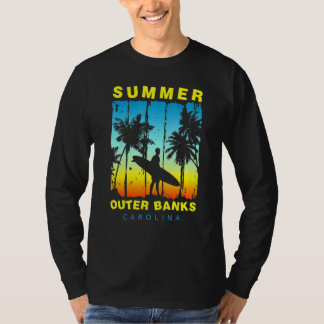 家族でのバケーション キャロライナ アウターバンクス サンセットビーチ Tシャツ
