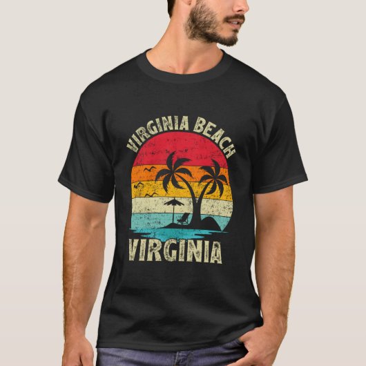 家族でのバケーション ヴァージニアビーチ Tシャツ (正面)