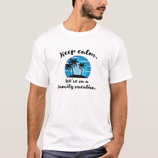 家族での休暇 Tシャツ (正面)