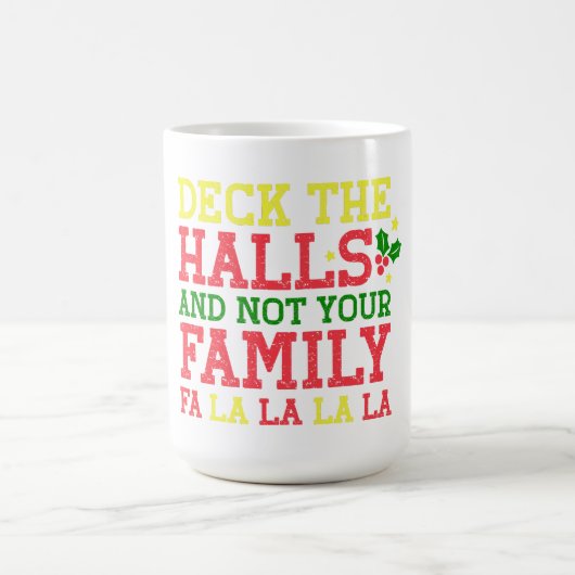 家族ではなくホールをデッキ コーヒーマグカップ (中央)