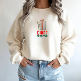 家族でクリスマスのマッチングホリデー+皮肉なママ トライブレンドTシャツ
