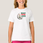 家族でクリスマスの風刺娘マッチング Tシャツ (正面)