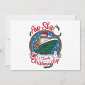 家族でクリスマスクルーズ旅行 シーズンカード (正面)