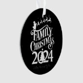 家族でクリスマス2024の思い出 マッチング オーナメント (正面)