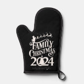 家族でクリスマス2024の思い出 マッチング 鍋つかみ (正面)
