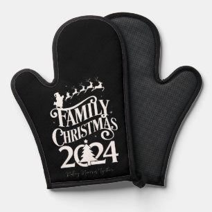 家族でクリスマス2024の思い出 マッチング 鍋つかみ