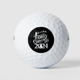 家族でクリスマス2024の思い出 一緒にマッチング ゴルフボール