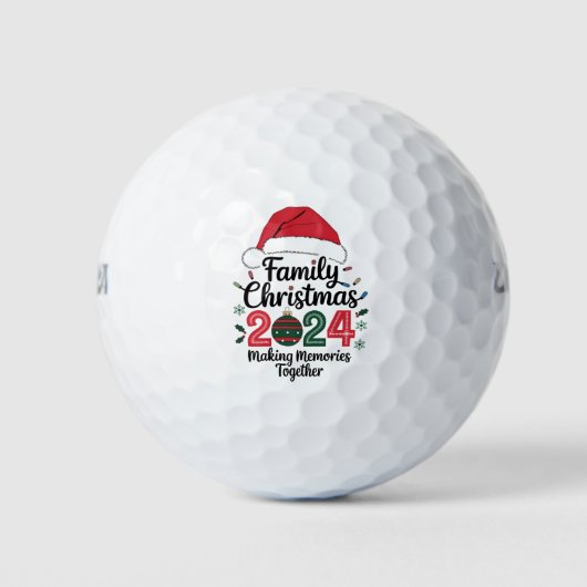 家族でクリスマス2024 一緒に作る思い出 ゴルフボール (正面)