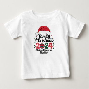 家族でクリスマス2024 一緒に作る思い出 ベビーTシャツ