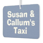 家族でタクシーに乗る車（伝言） カーエアーフレッシュナー (左)