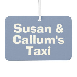 家族でタクシーに乗る車（伝言） カーエアーフレッシュナー