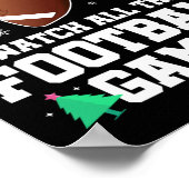 家族でフットボールの試合を全部見る派 ポスター (角)