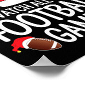 家族でフットボールの試合を全部見る派 ポスター (角)