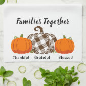 家族で一緒にキッチンタオルを感謝 キッチンタオル (折り畳み)