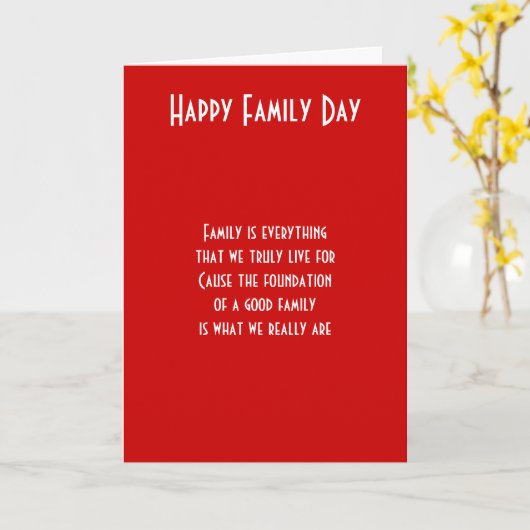 家族で一緒に カード (黄色い花)