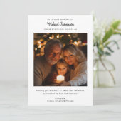 家族で亡くなった後のクリスマスカード シーズンカード (スタンド正面)