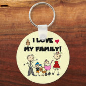 家族で作るTシャツとギフトが大好き キーホルダー (正面)