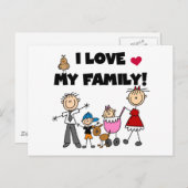 家族で作るTシャツとギフトが大好き ポストカード (正面/裏面)