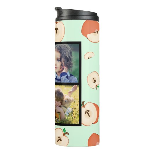 家族で写真を撮るサマーリンゴを作成 タンブラー (回転右)