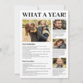 家族で写真を撮る楽しいクリスマス シーズンカード (裏面)