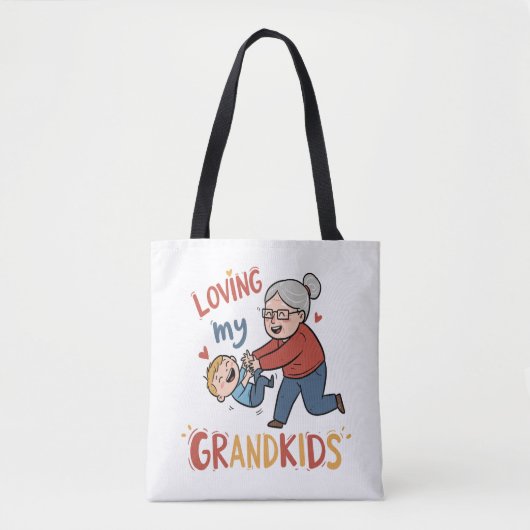 家族で喜びを感じる心の温もり トートバッグ (正面)