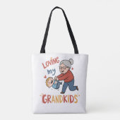 家族で喜びを感じる心の温もり トートバッグ (裏面)