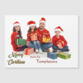 家族で楽しいクリスマスの写真 (正面)