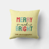 家族で楽しい新年を　クリスマスおめでとう クッション (裏面)